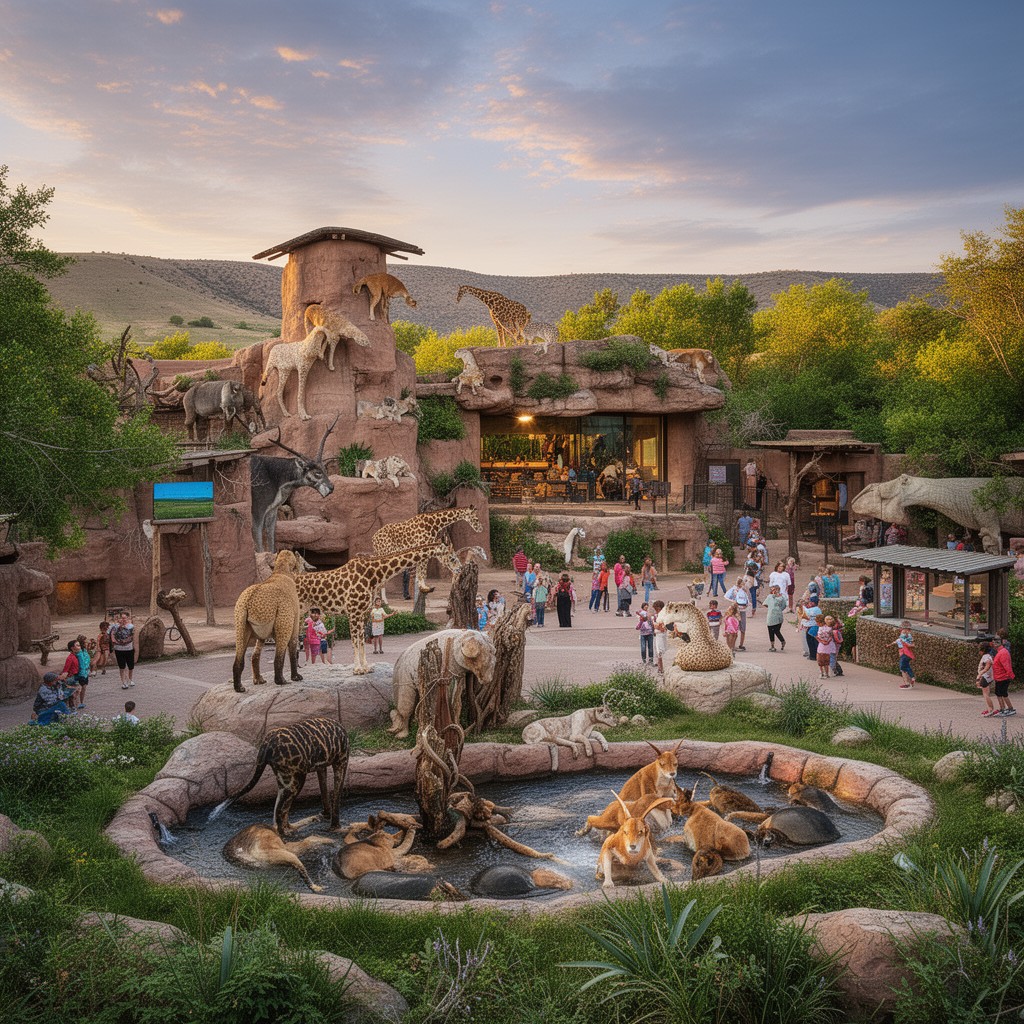 AI-generated illustration of Pueblo Zoo