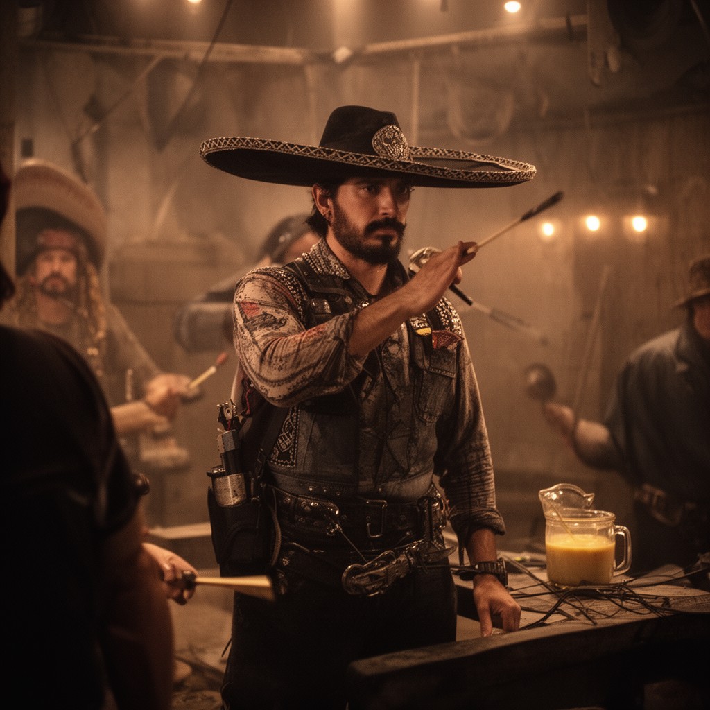 AI-generated illustration of El Mariachi