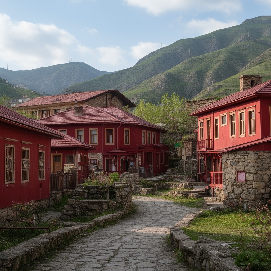 AI-generated illustration of Red Village