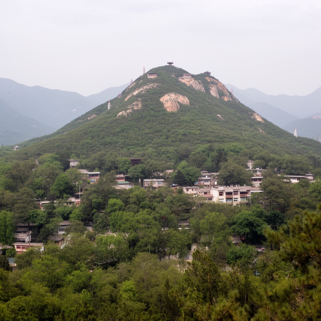 AI-generated illustration of southern slope of Tianshou Mountain