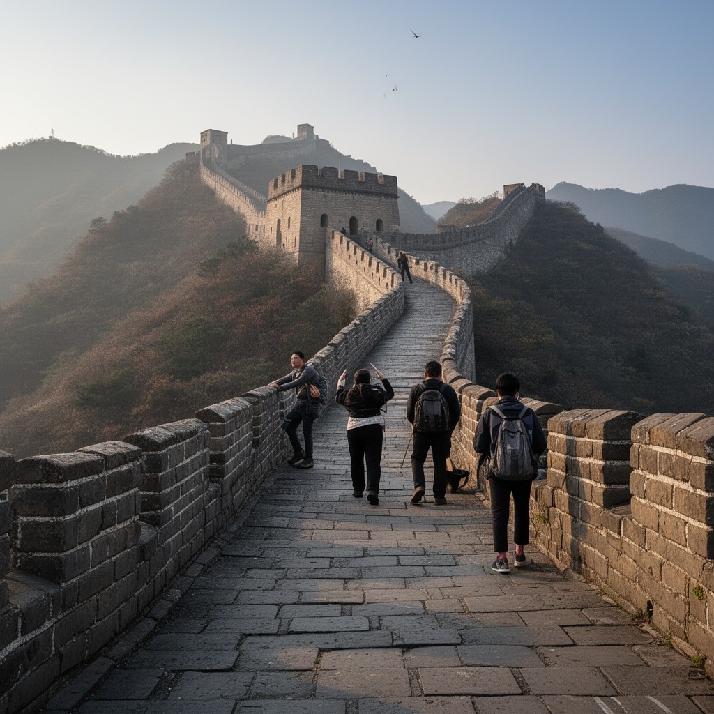 AI-generated illustration of Badaling