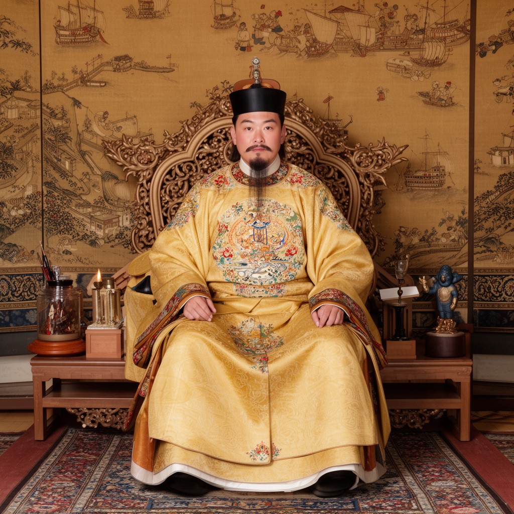 AI-generated illustration of Yongle Emperor