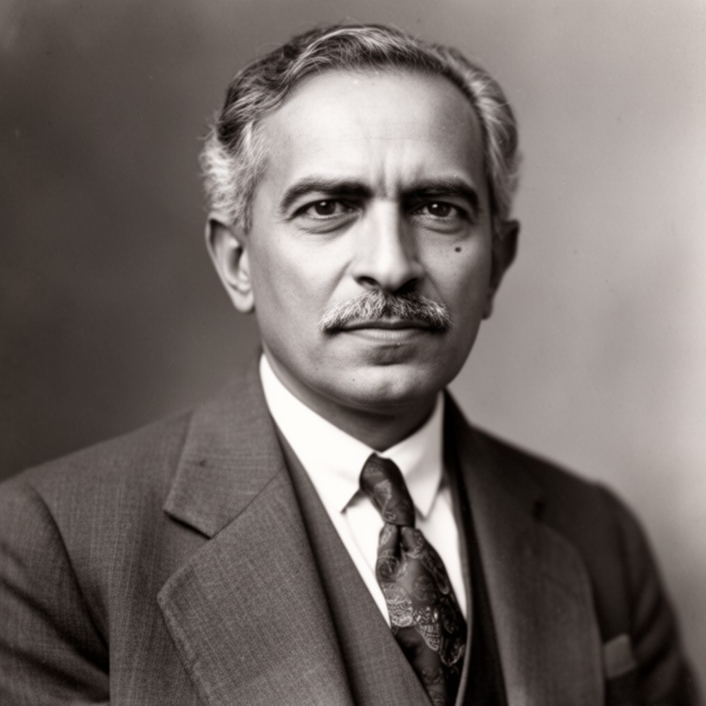 AI-generated illustration of Chimanlal Harilal Setalvad