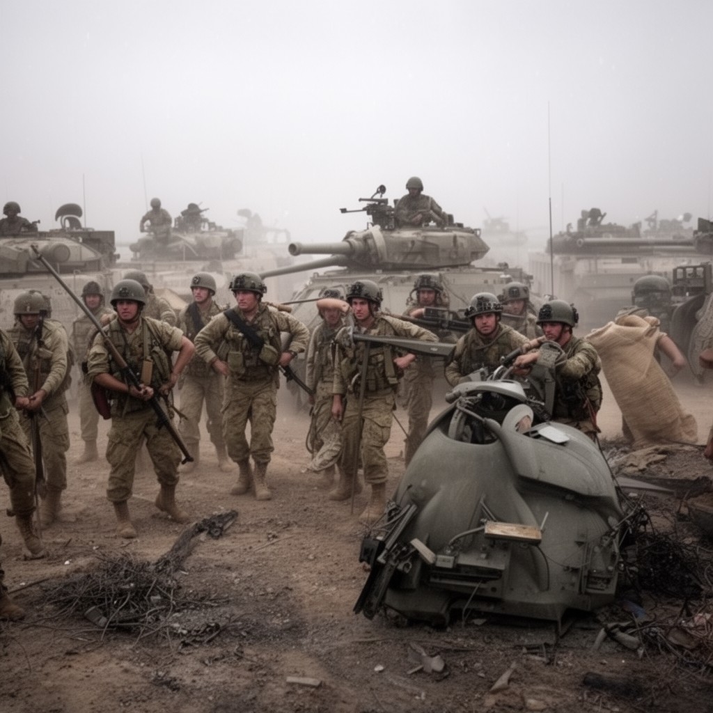 AI-generated illustration of 3rd Battalion, 7th Marines