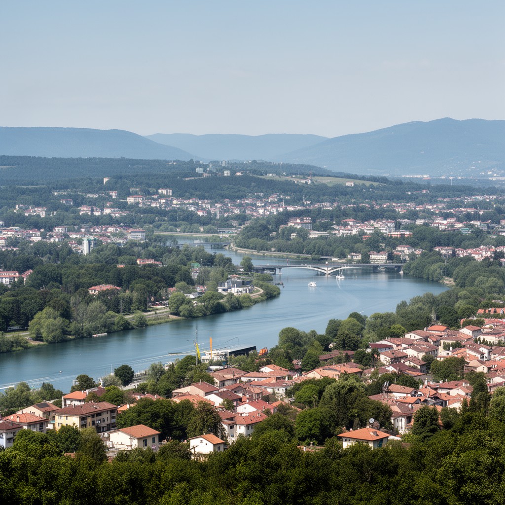 AI-generated illustration of canton of Ferney-Voltaire