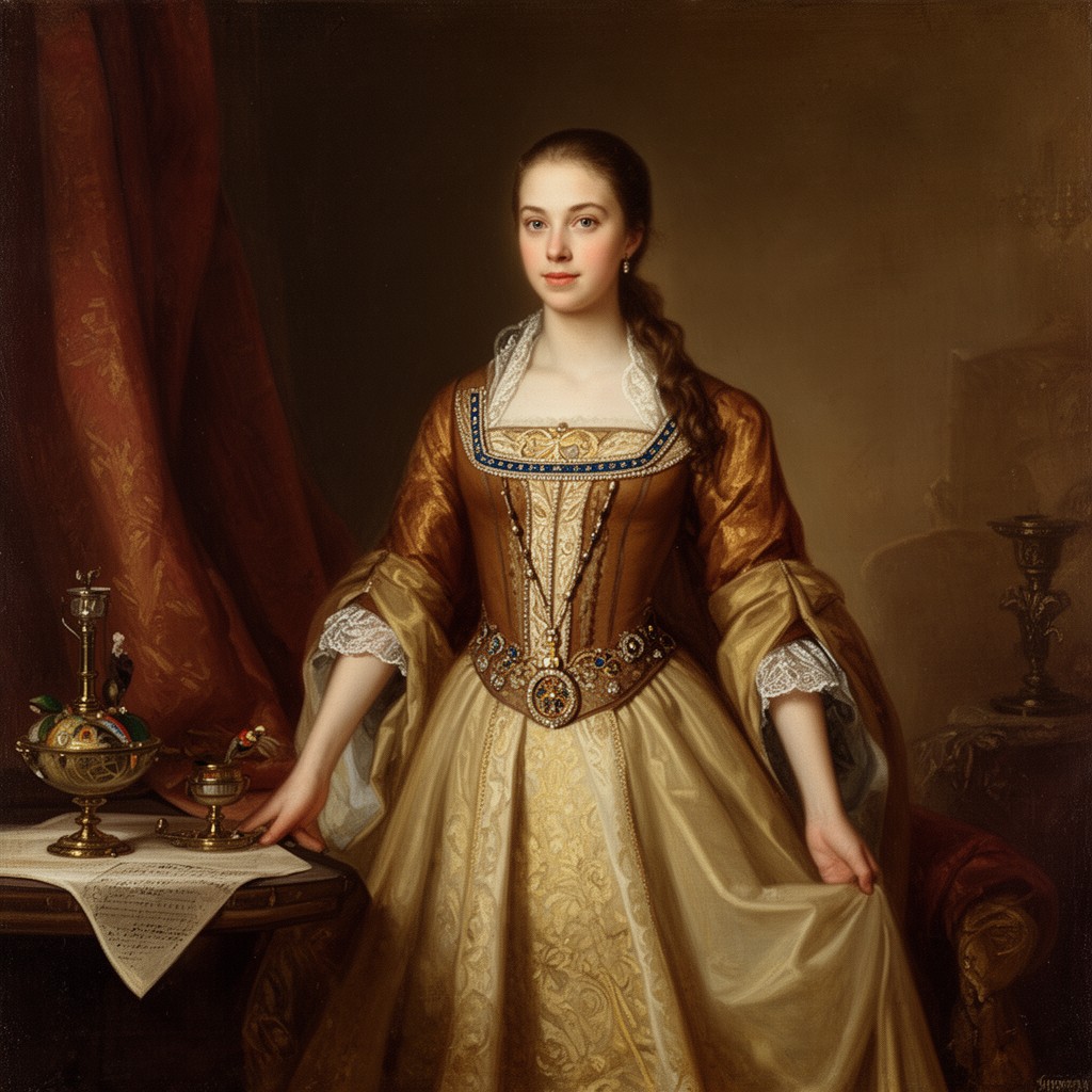 AI-generated illustration of Mary Stuart, Princess Royal