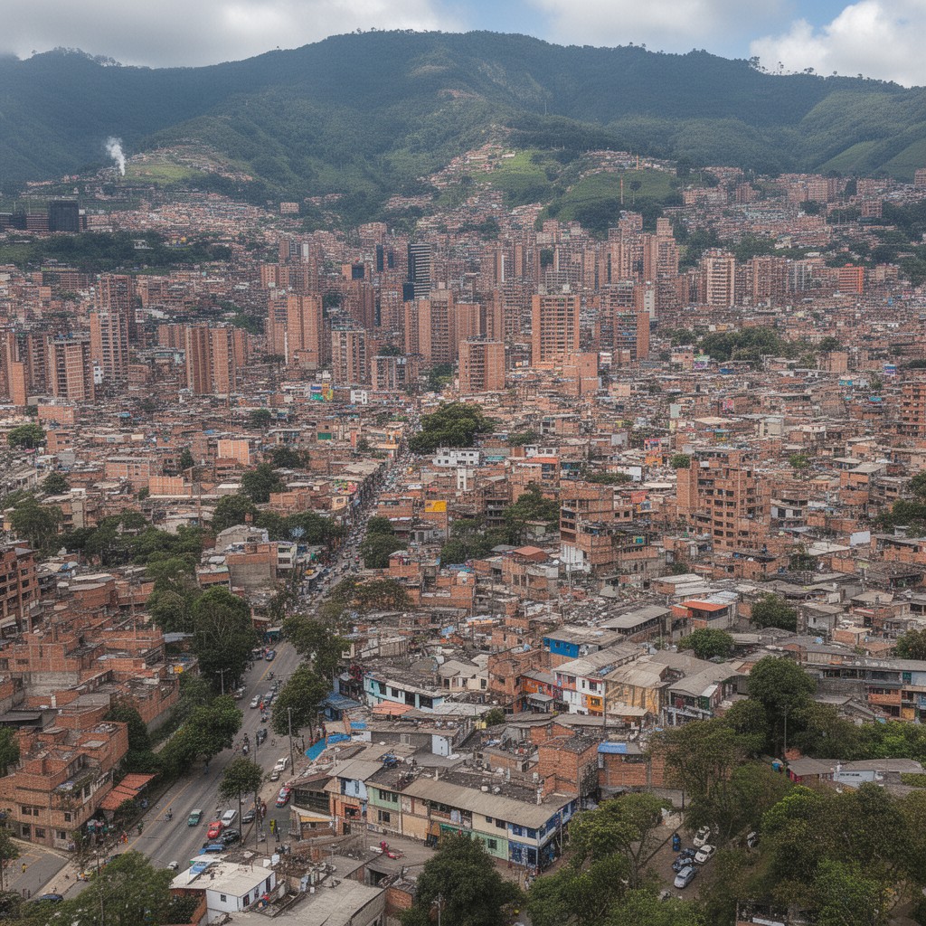 AI-generated illustration of Medellín