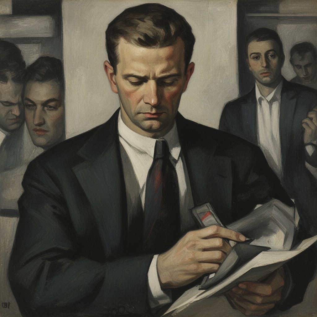 AI-generated illustration of Max Beckmann