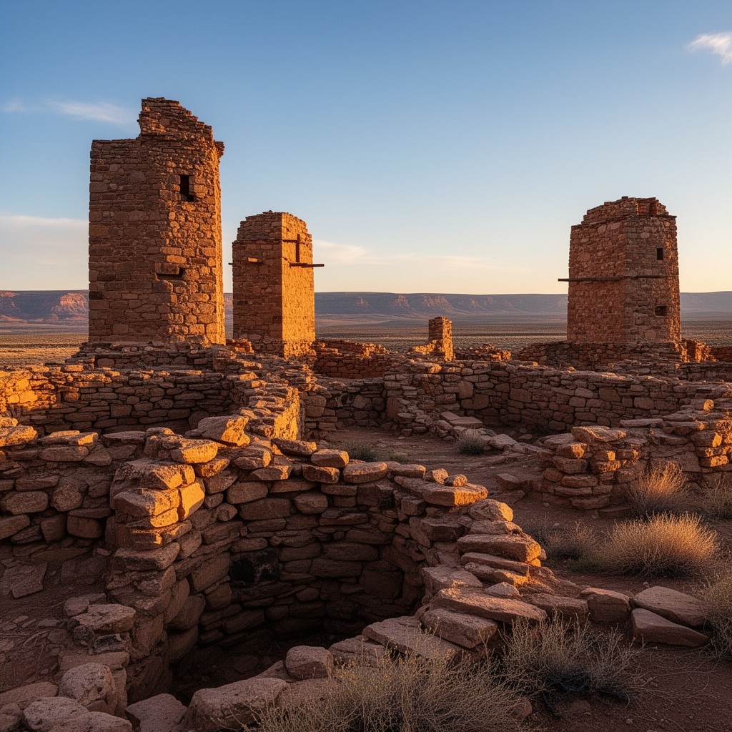 AI-generated illustration of Hovenweep National Monument