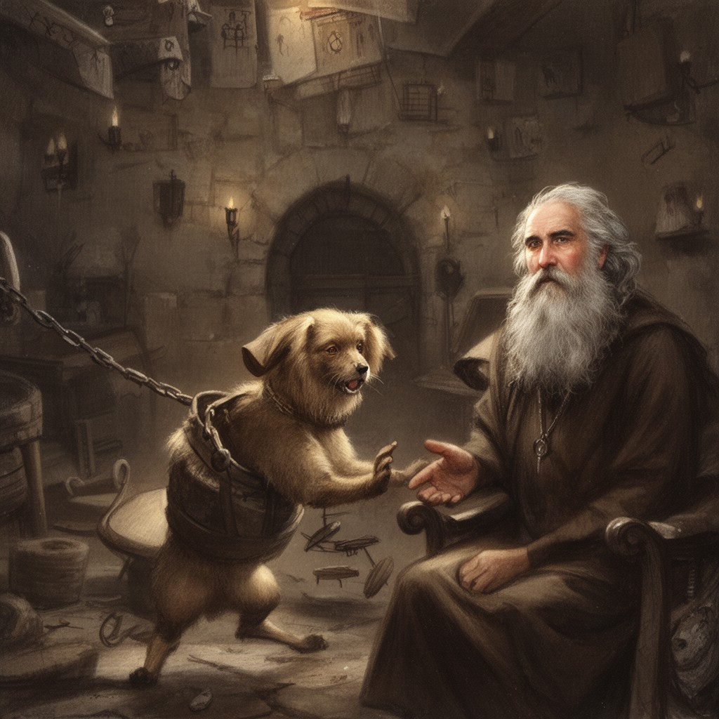 AI-generated illustration of Diogenes of Sinope