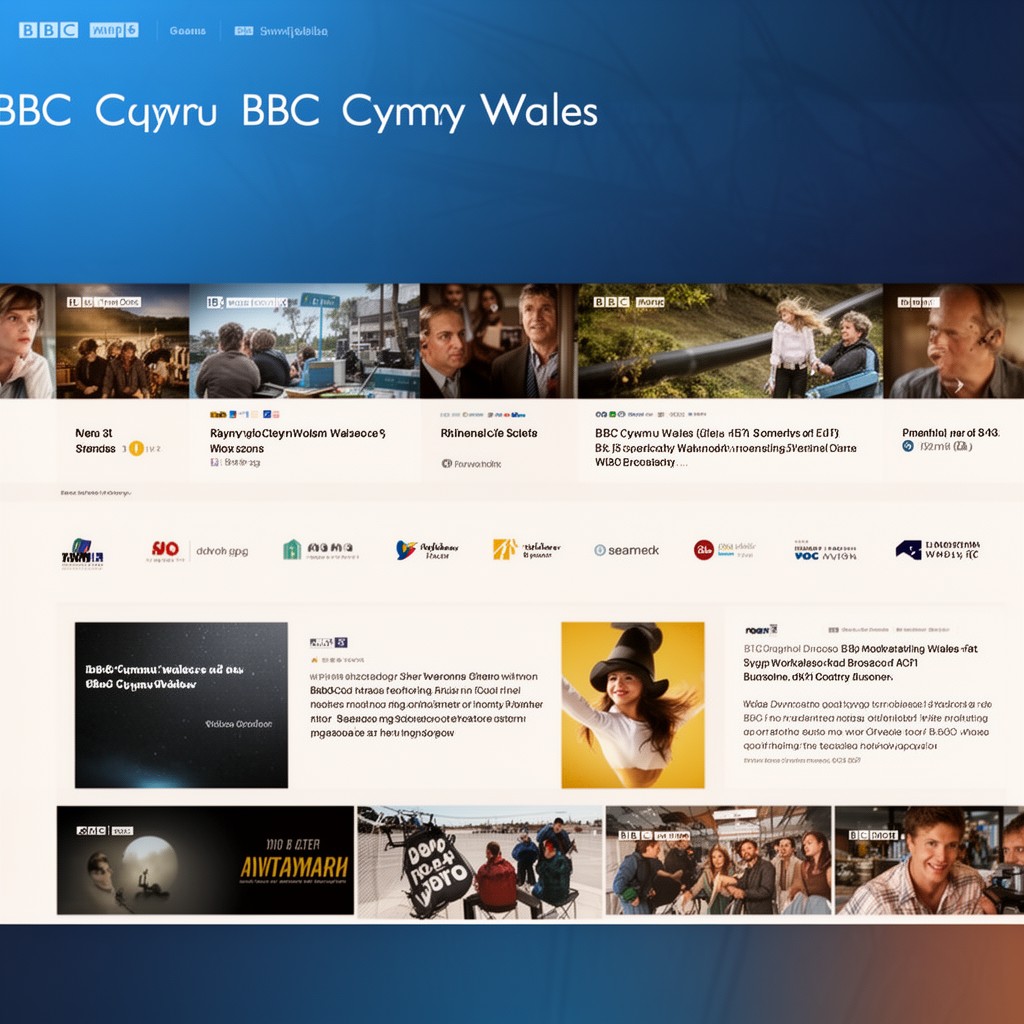 AI-generated illustration of BBC Cymru Wales