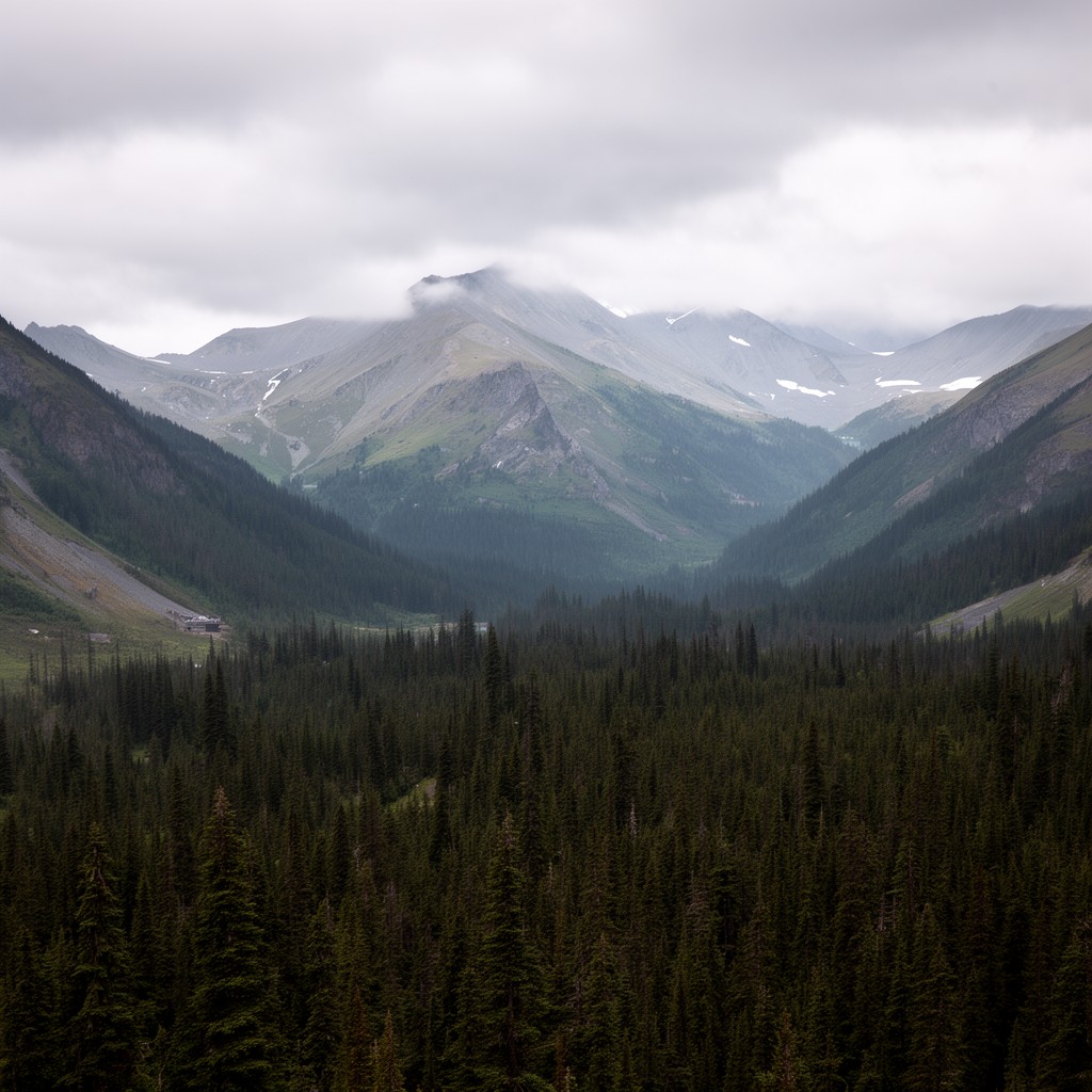 AI-generated illustration of Hurricane Ridge