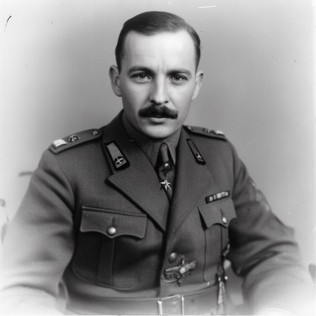 AI-generated illustration of Leopold Okulicki