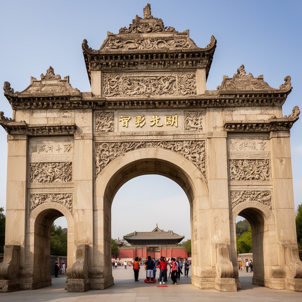 AI-generated illustration of Stone Archway