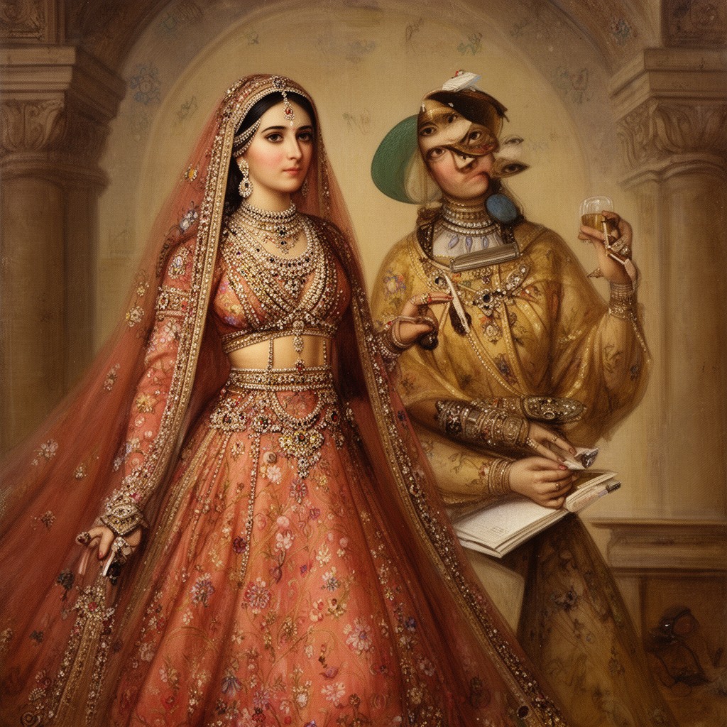 AI-generated illustration of Mariam-uz-Zamani