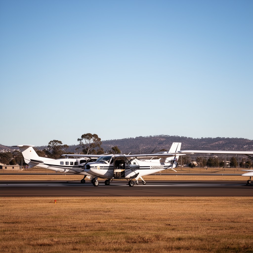 AI-generated illustration of Toowoomba City Aerodrome