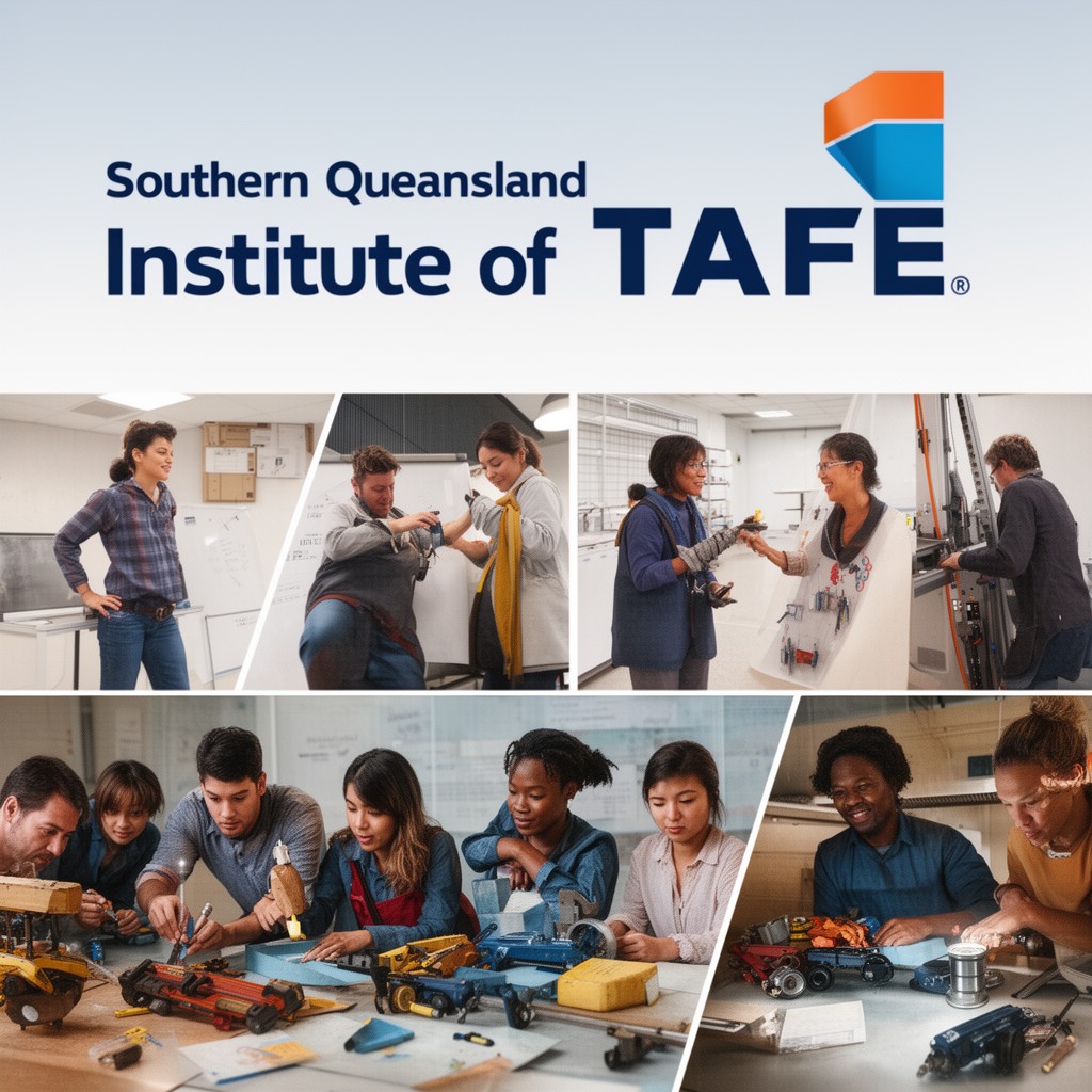 AI-generated illustration of Southern Queensland Institute of TAFE