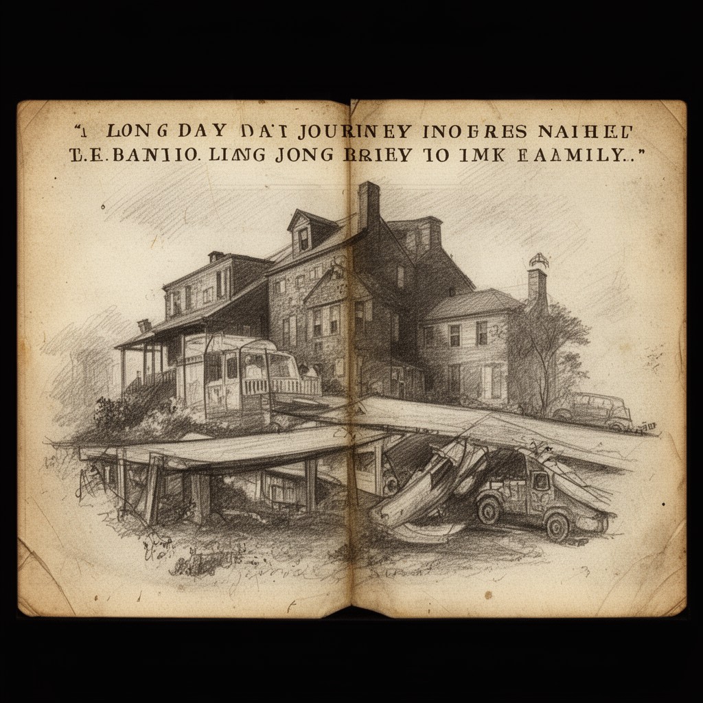 AI-generated illustration of Long Day’s Journey into Night