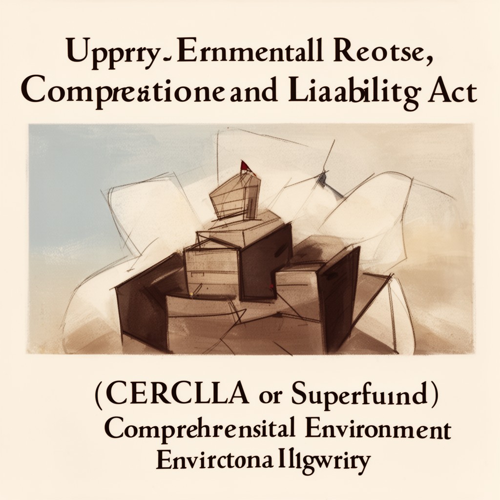 AI-generated illustration of Comprehensive Environmental Response, Compensation, and Liability Act