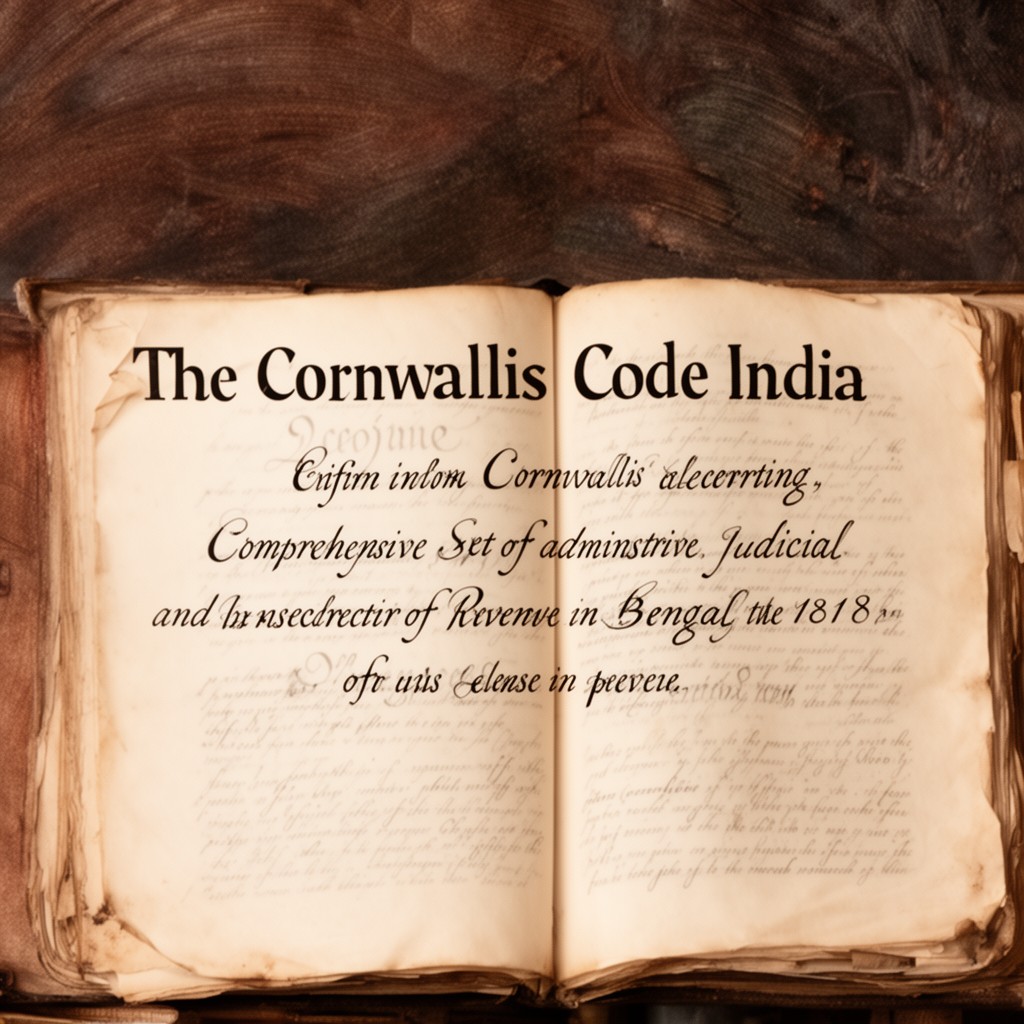 AI-generated illustration of Cornwallis Code in India