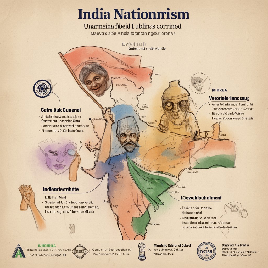 AI-generated illustration of Indian nationalism