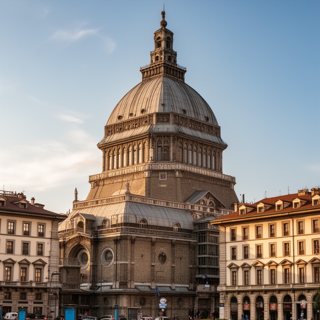 AI-generated illustration of Mole Antonelliana