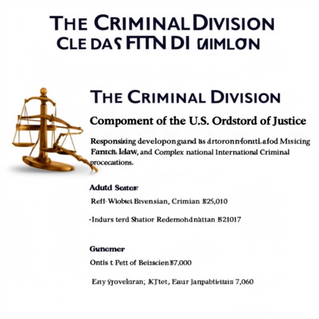 AI-generated illustration of Criminal Division