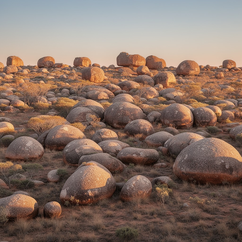 AI-generated illustration of Devils Marbles