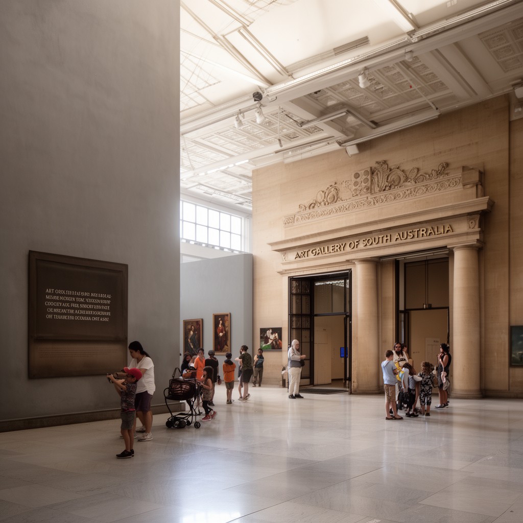 AI-generated illustration of Art Gallery of South Australia