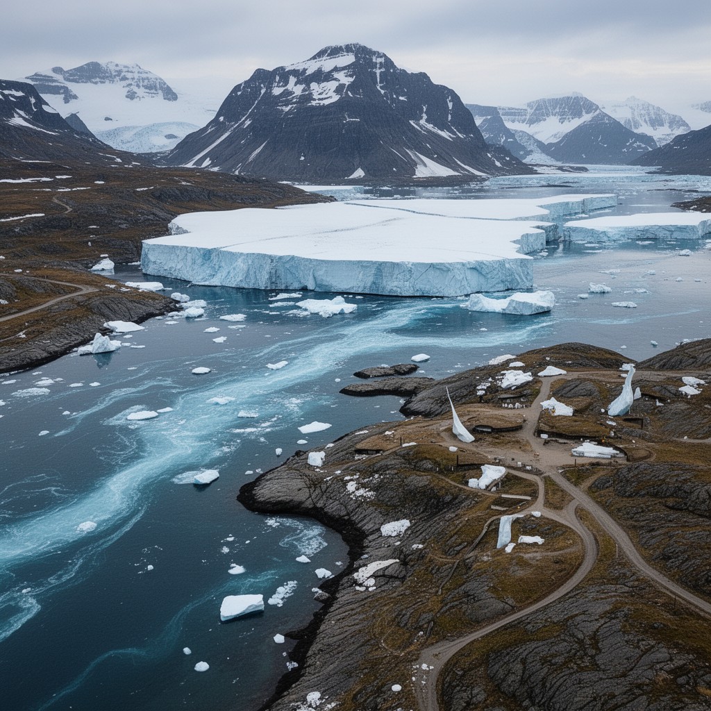 AI-generated illustration of East Greenland Current