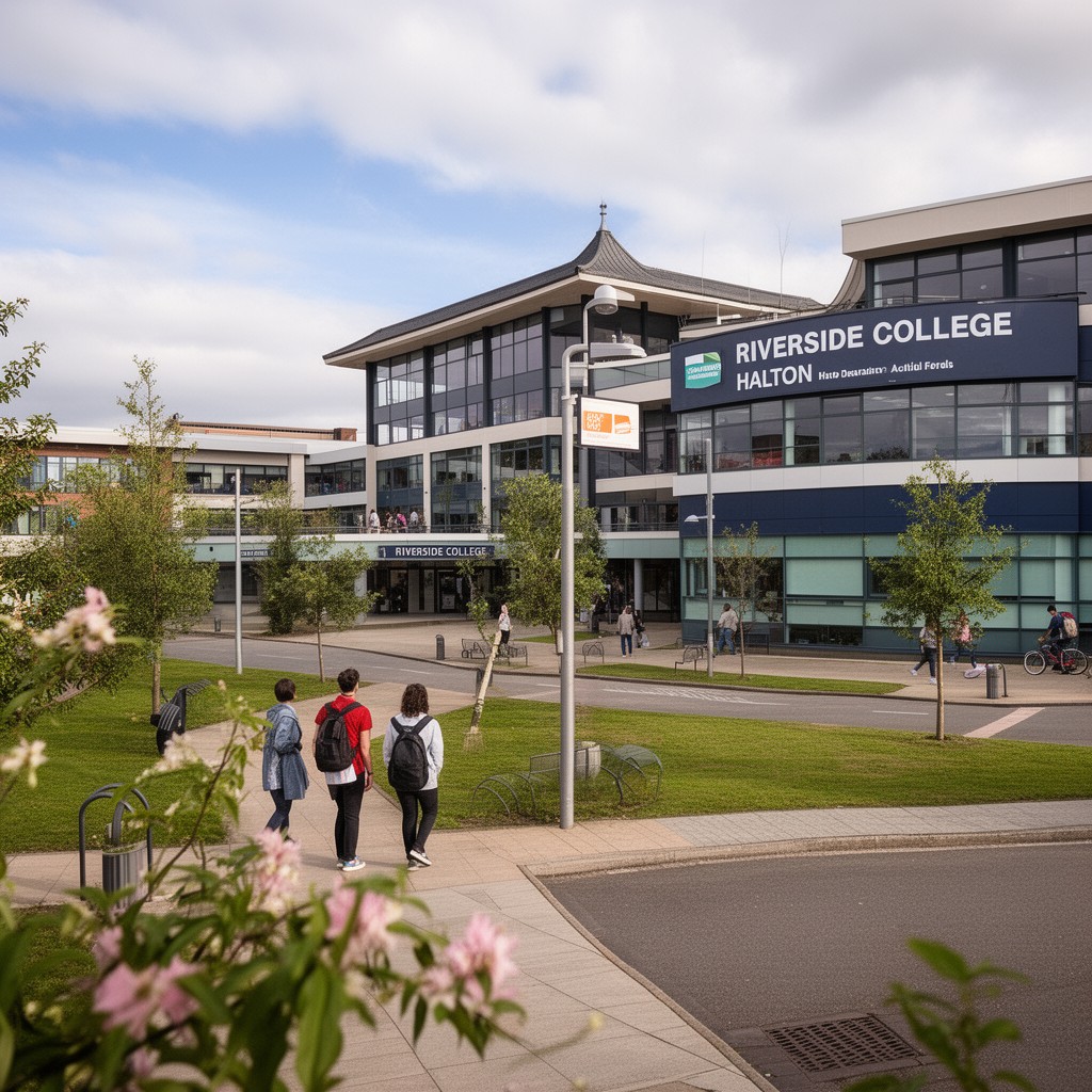 AI-generated illustration of Riverside College Halton