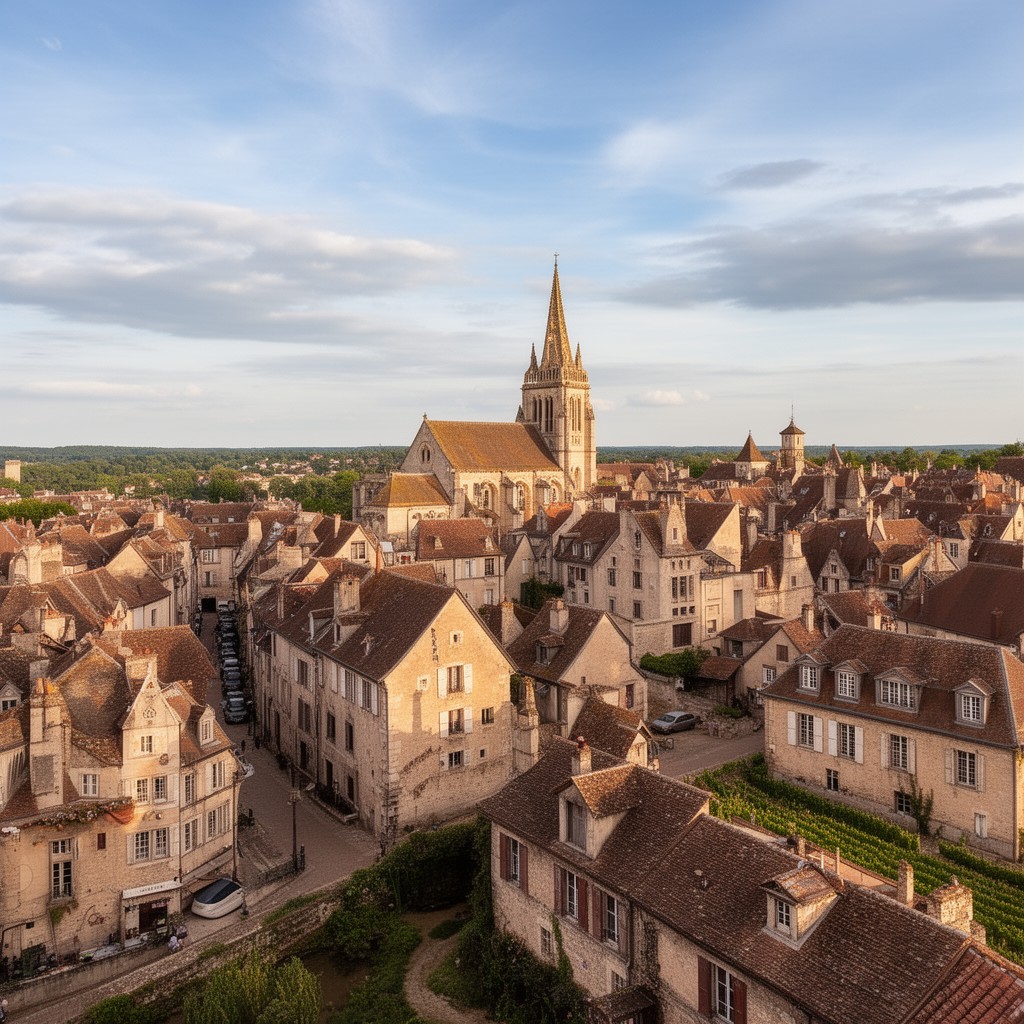 AI-generated illustration of Beaune