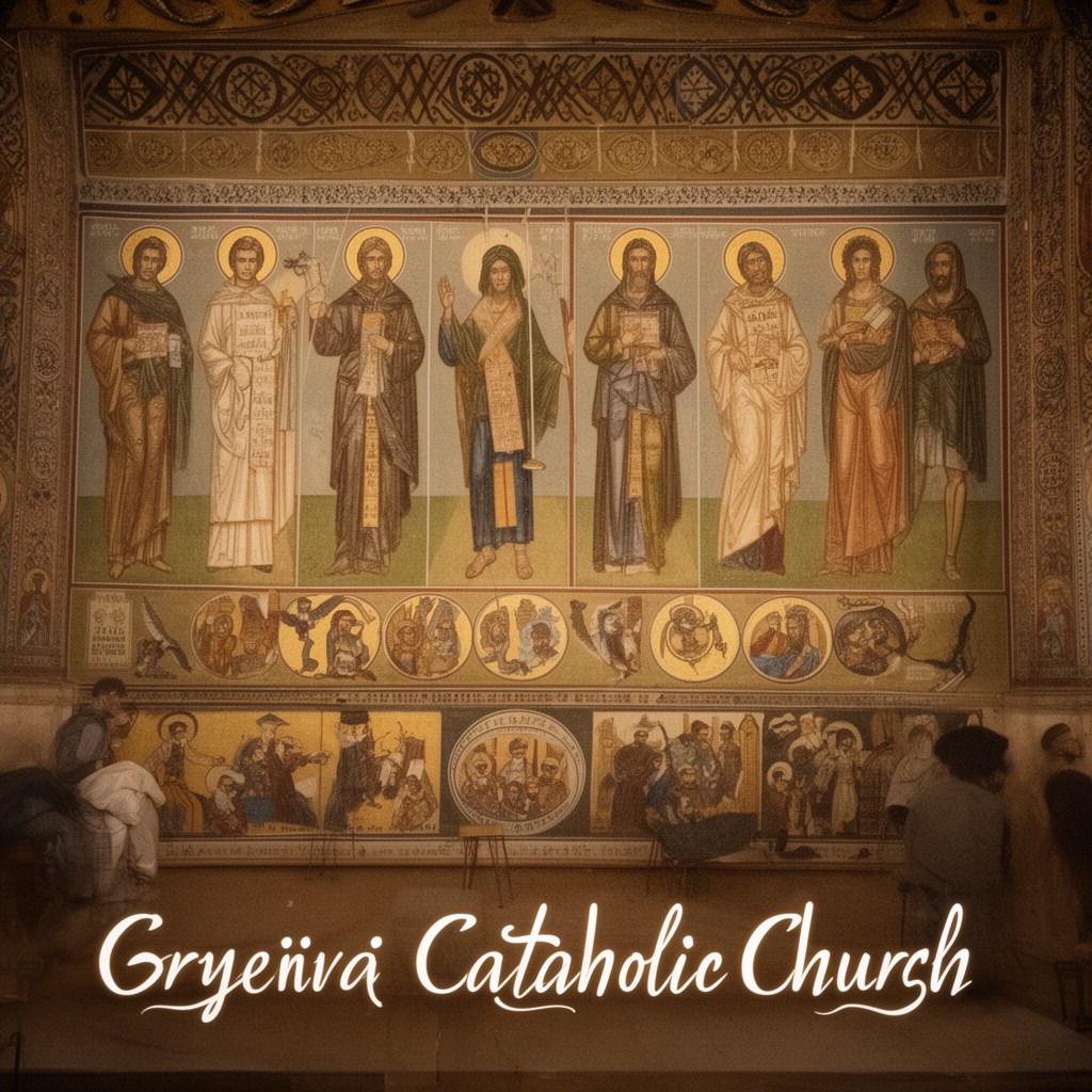 AI-generated illustration of Greek Byzantine Catholic Church