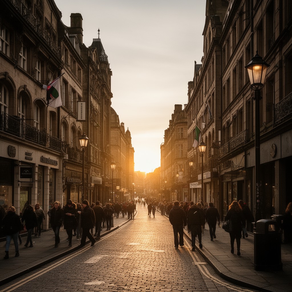 AI-generated illustration of Mosley Street