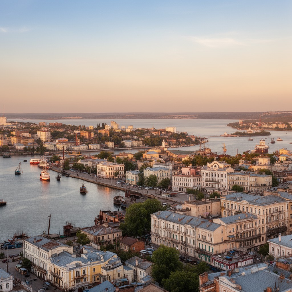 AI-generated illustration of Taganrog