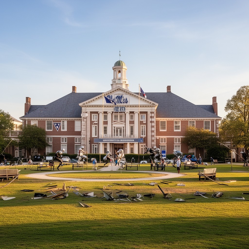 AI-generated illustration of University of Mississippi