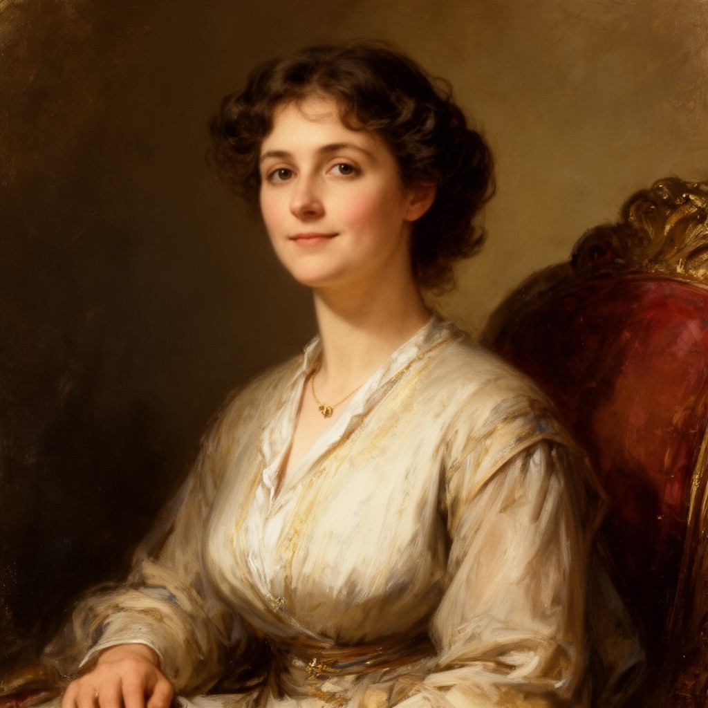 AI-generated illustration of Louise Church Delano