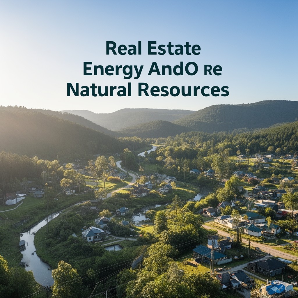 AI-generated illustration of Real Estate, Energy and Natural Resources