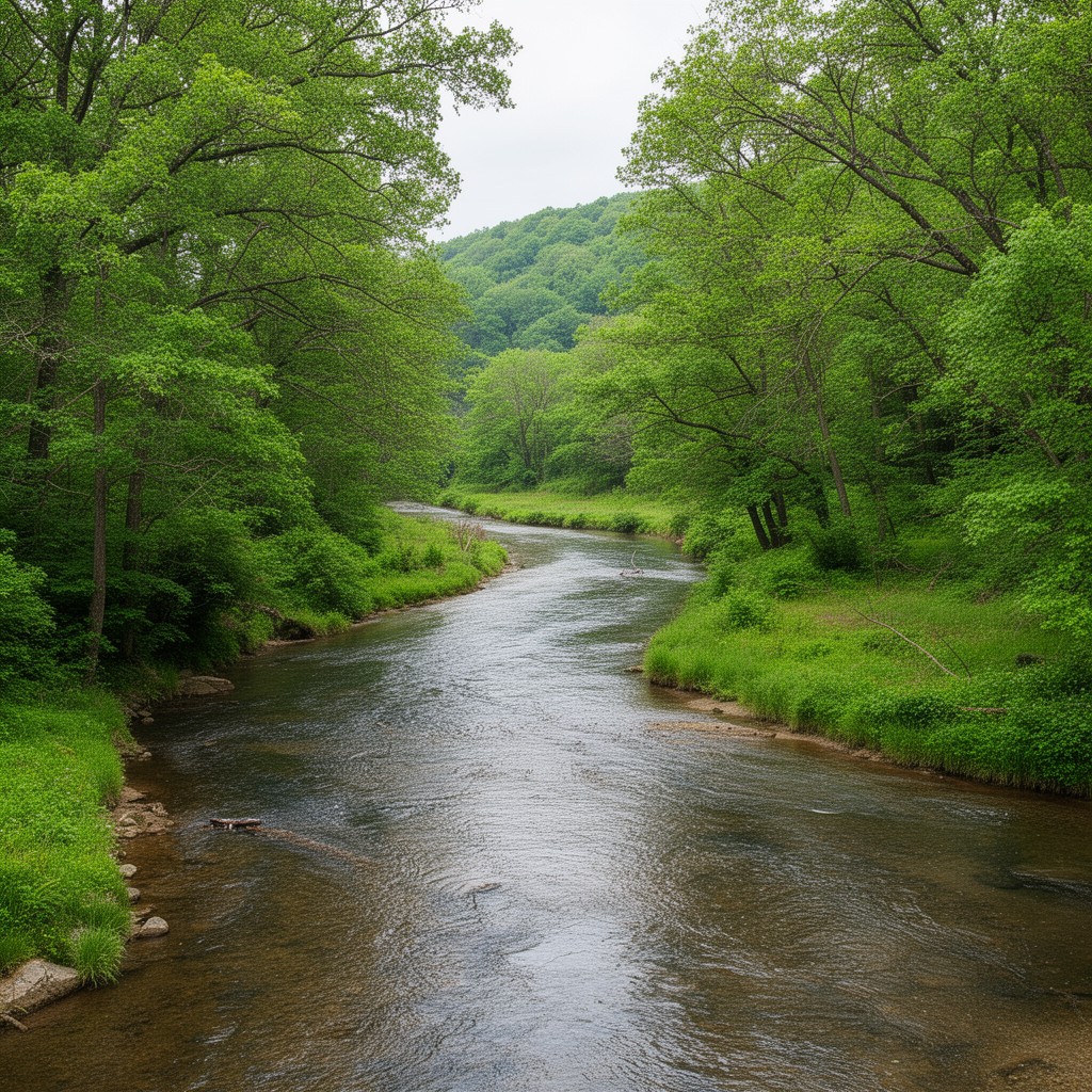 AI-generated illustration of Perkiomen Creek
