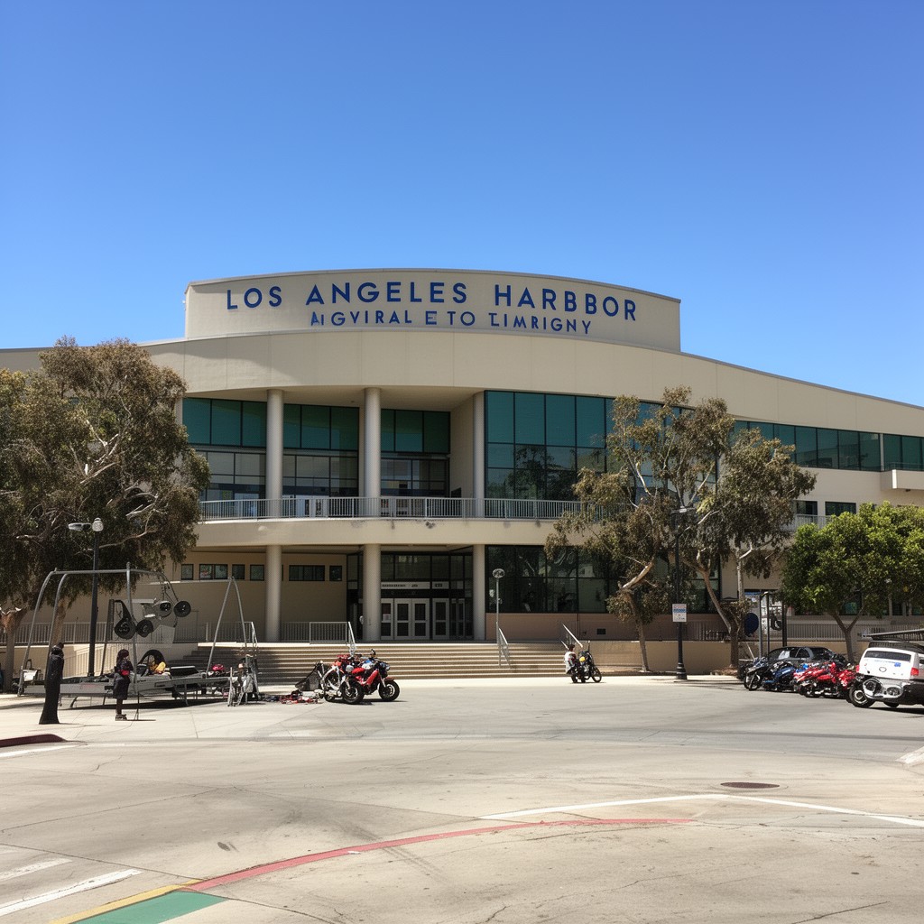 AI-generated illustration of Los Angeles Harbor College