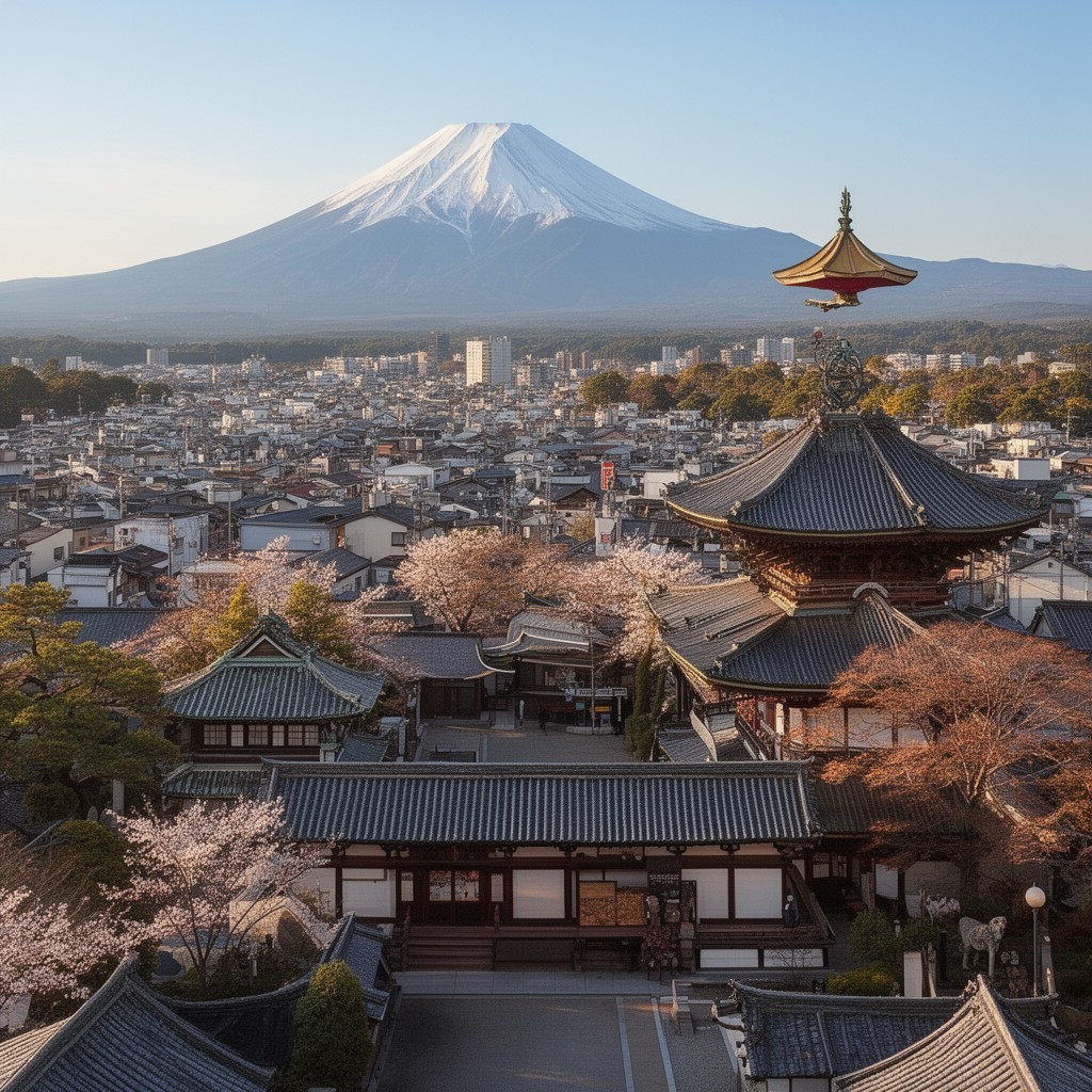AI-generated illustration of Fujiidera