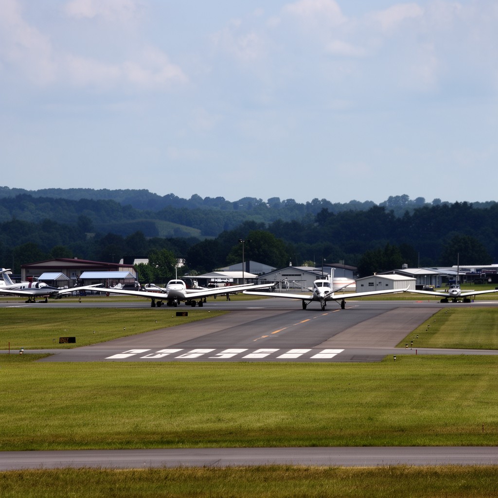 AI-generated illustration of Warrenton–Fauquier Airport