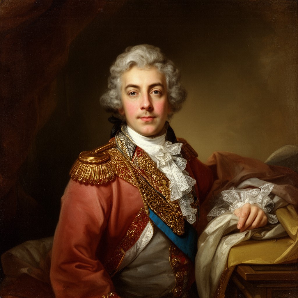 AI-generated illustration of Louis François, duc de Boufflers