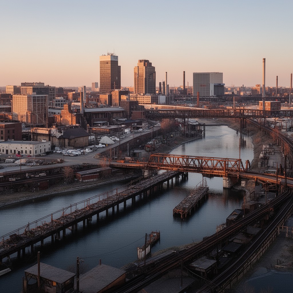 AI-generated illustration of Hammond, Indiana