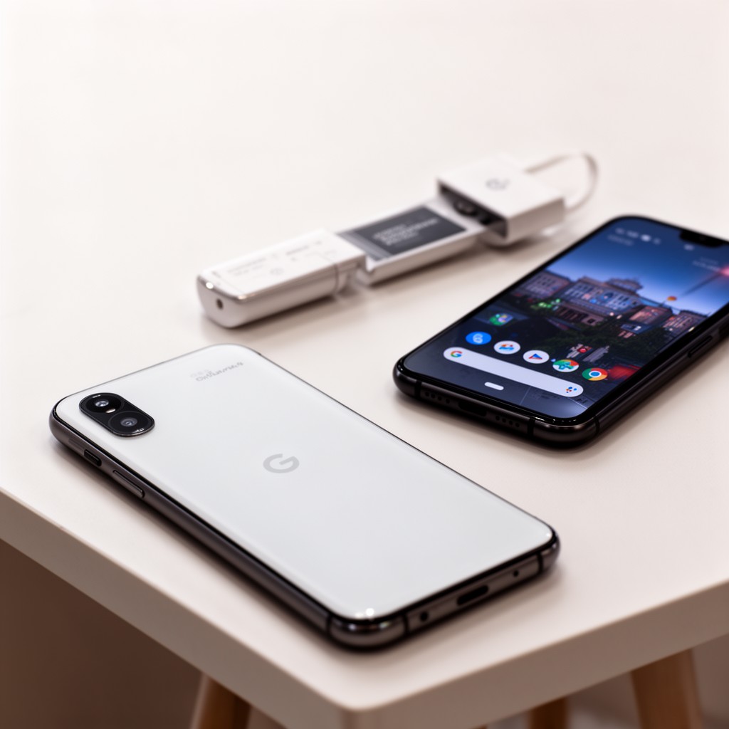 AI-generated illustration of Google Pixel 4