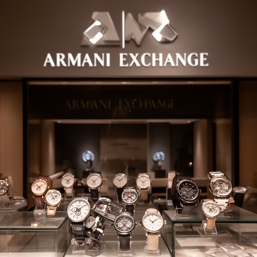 AI-generated illustration of Armani Exchange (licensed watches)