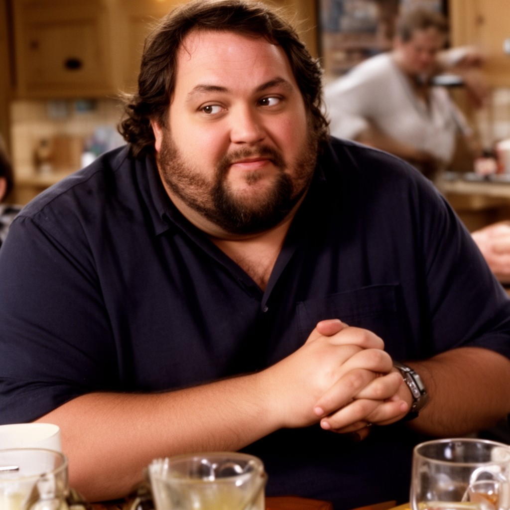 AI-generated illustration of John Candy