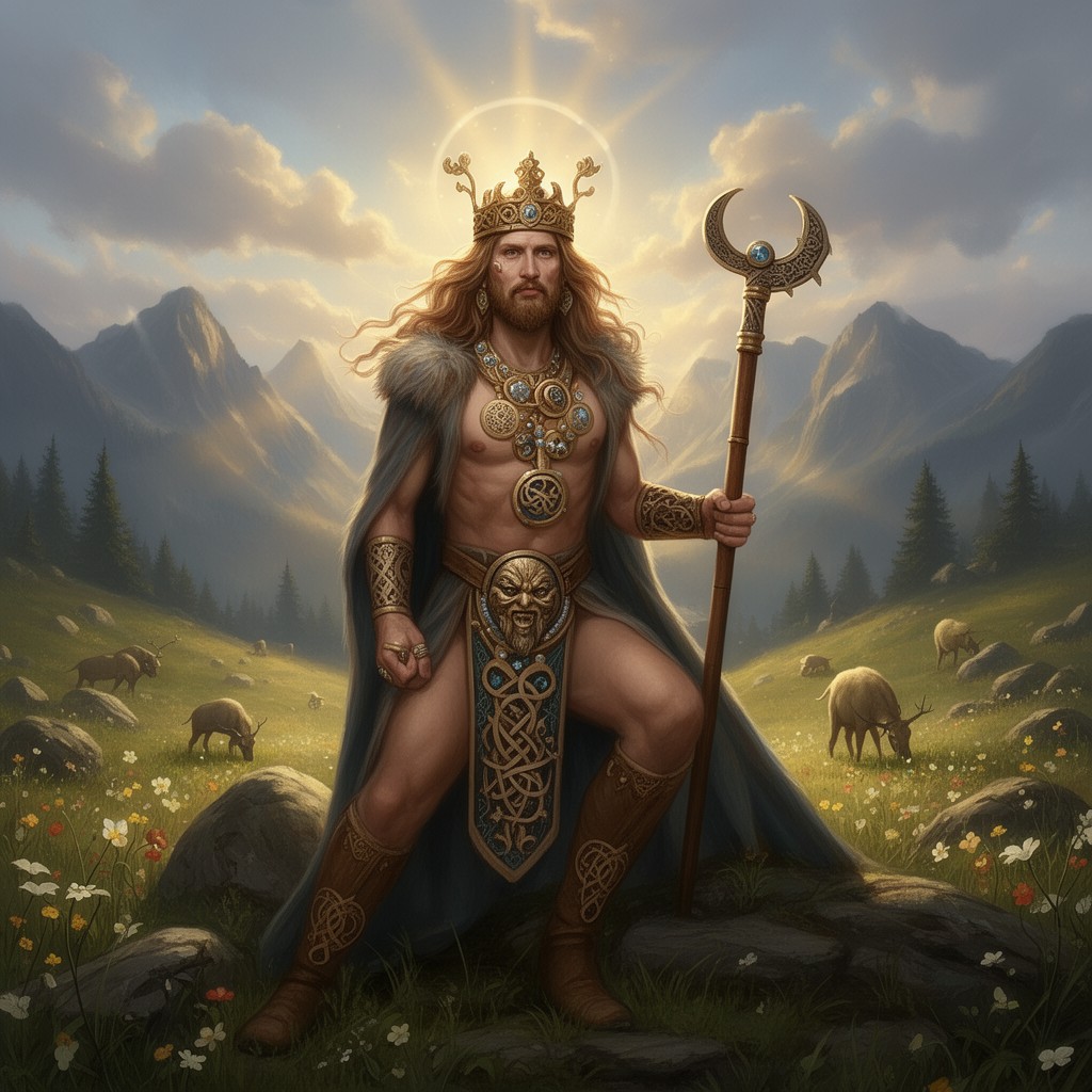 AI-generated illustration of Freyr
