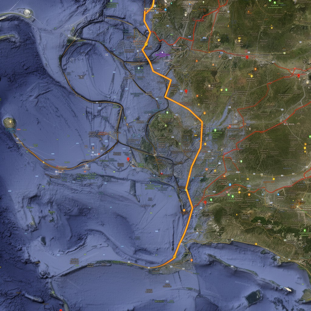 AI-generated illustration of Mendocino Fracture Zone