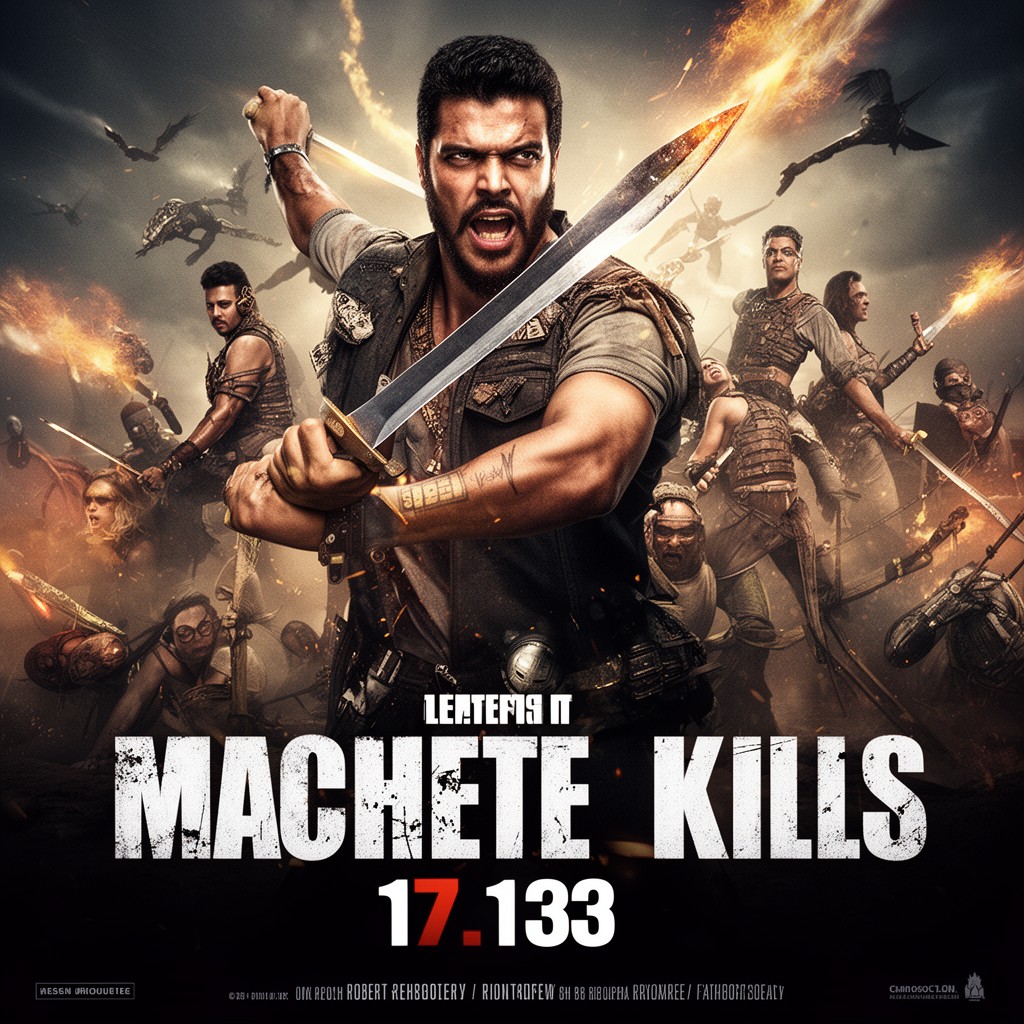 AI-generated illustration of Machete Kills